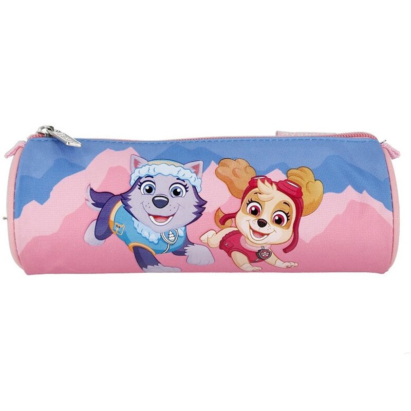 Penar tubular, 1 compartiment cu fermoar, imprimeu Patrula Catelusilor, 8 x 22 x 8 cm - imagine 3